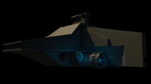 Star Wars Republic Acclamator Cruiser Lowpoly preview image